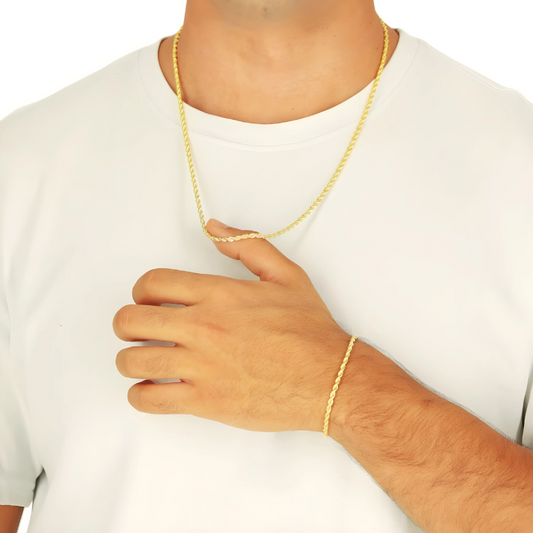 Collar + Pulsera enchapados en oro